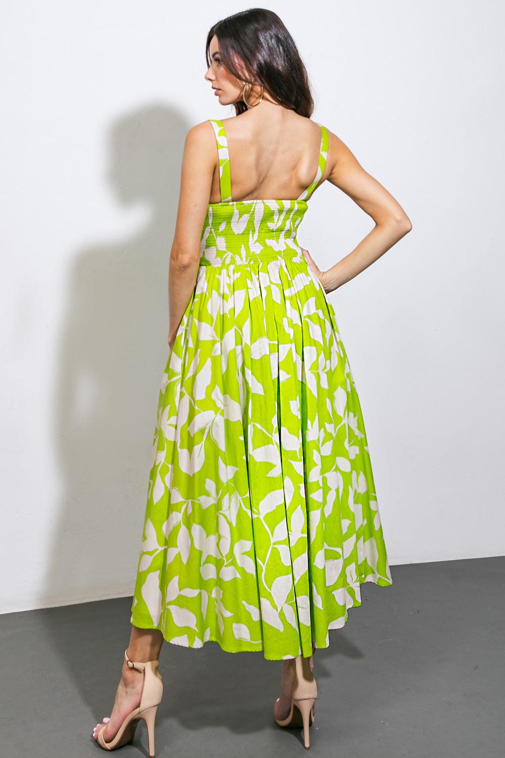 A PASSIONATE HEART WOVEN MIDI DRESS.