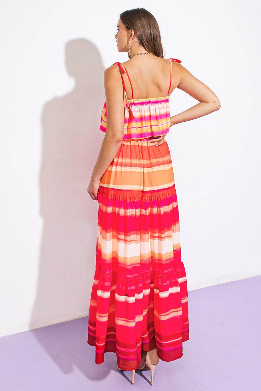 MY DEAREST DARLING WOVEN MAXI DRESS.