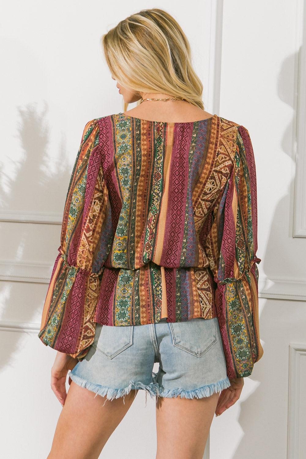 THRILLED FOR THIS WOVEN TOP.