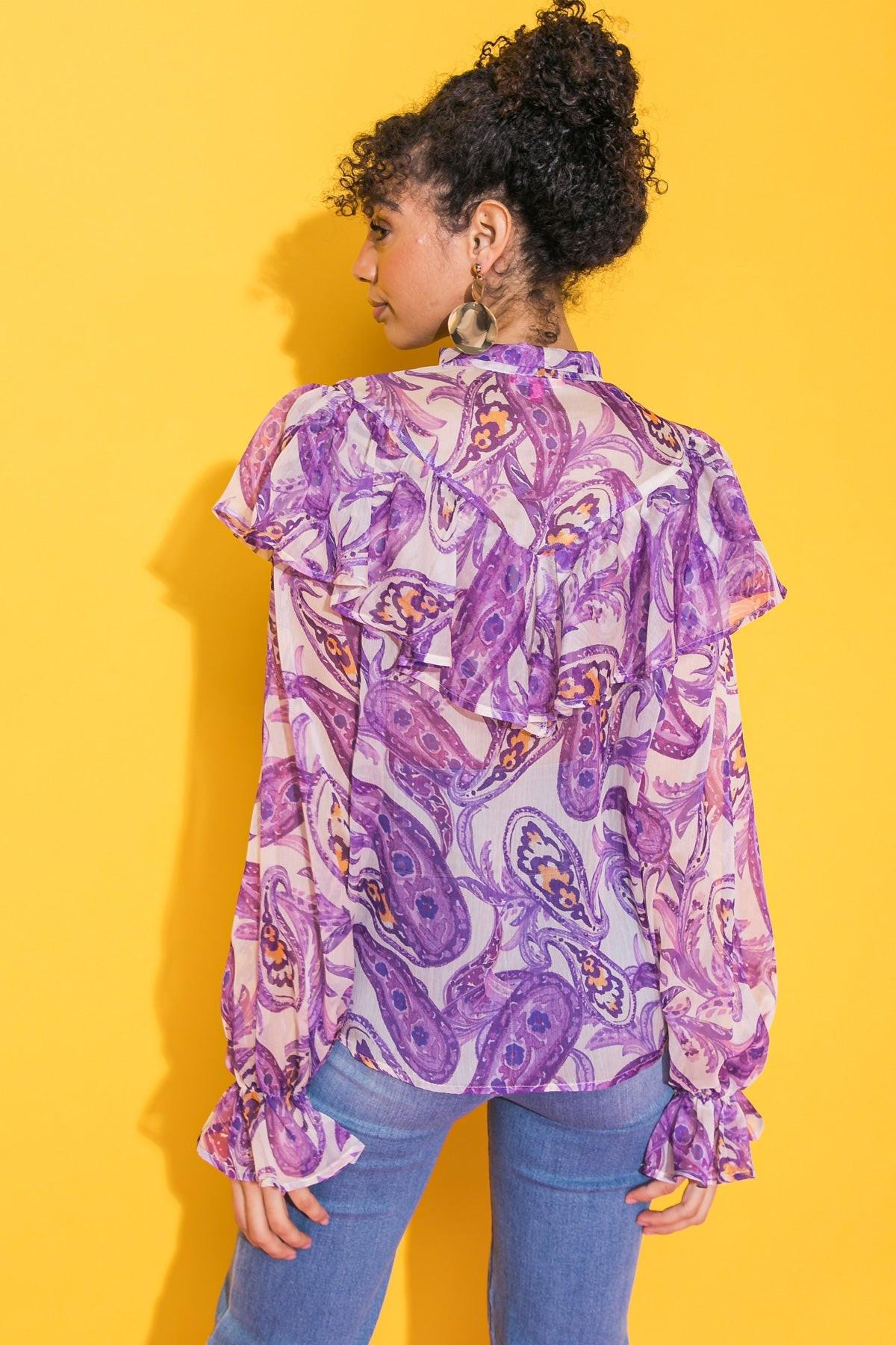 SWEETEST HELLO WOVEN TOP.