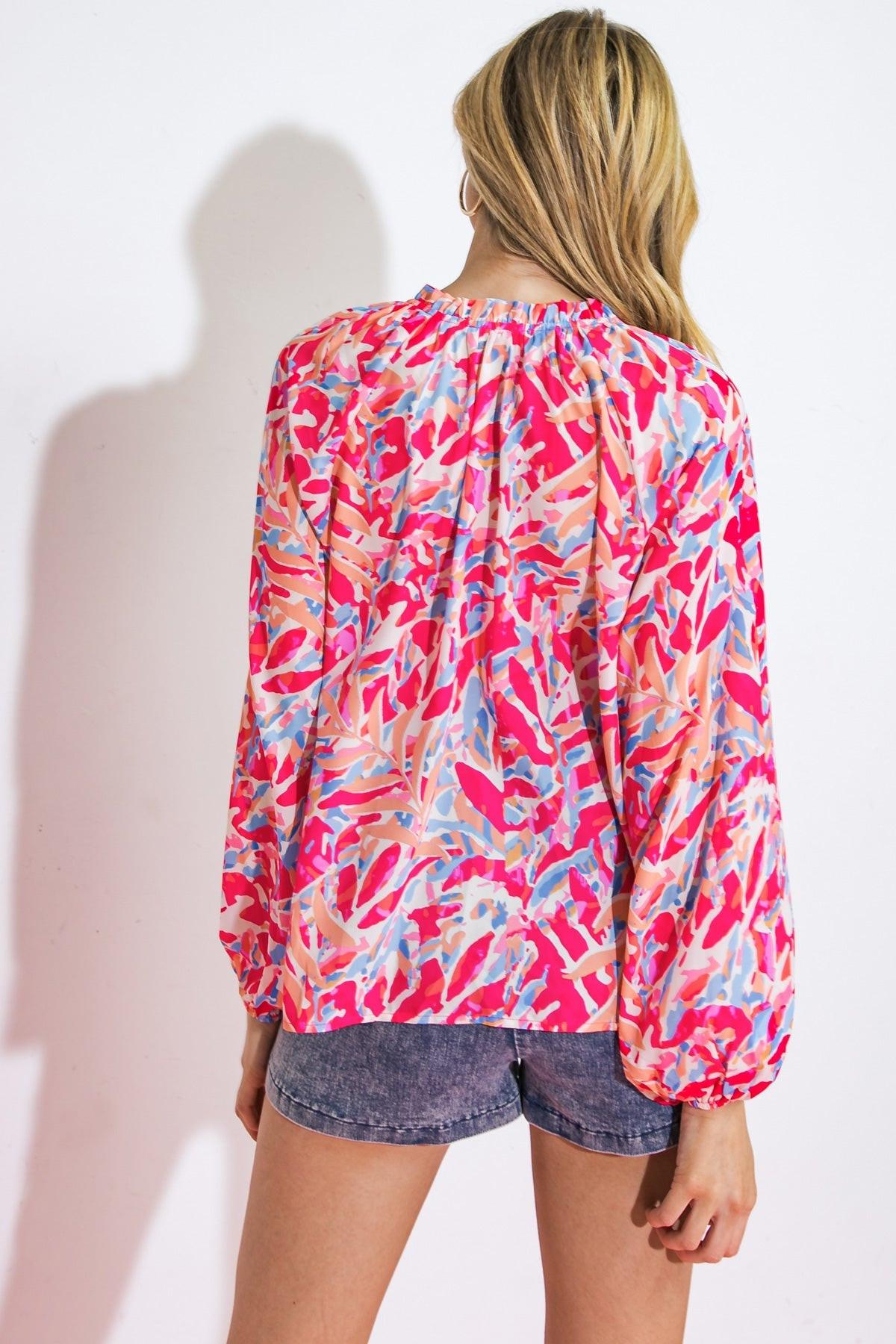 MISTLETOE MOMENT WOVEN TOP.