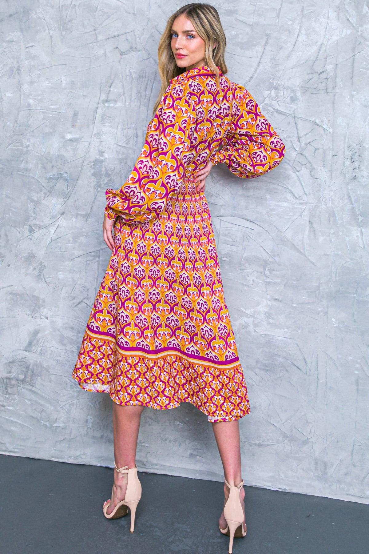 LIFETIME CELEBRATIONS WOVEN SHIRT DRESS.