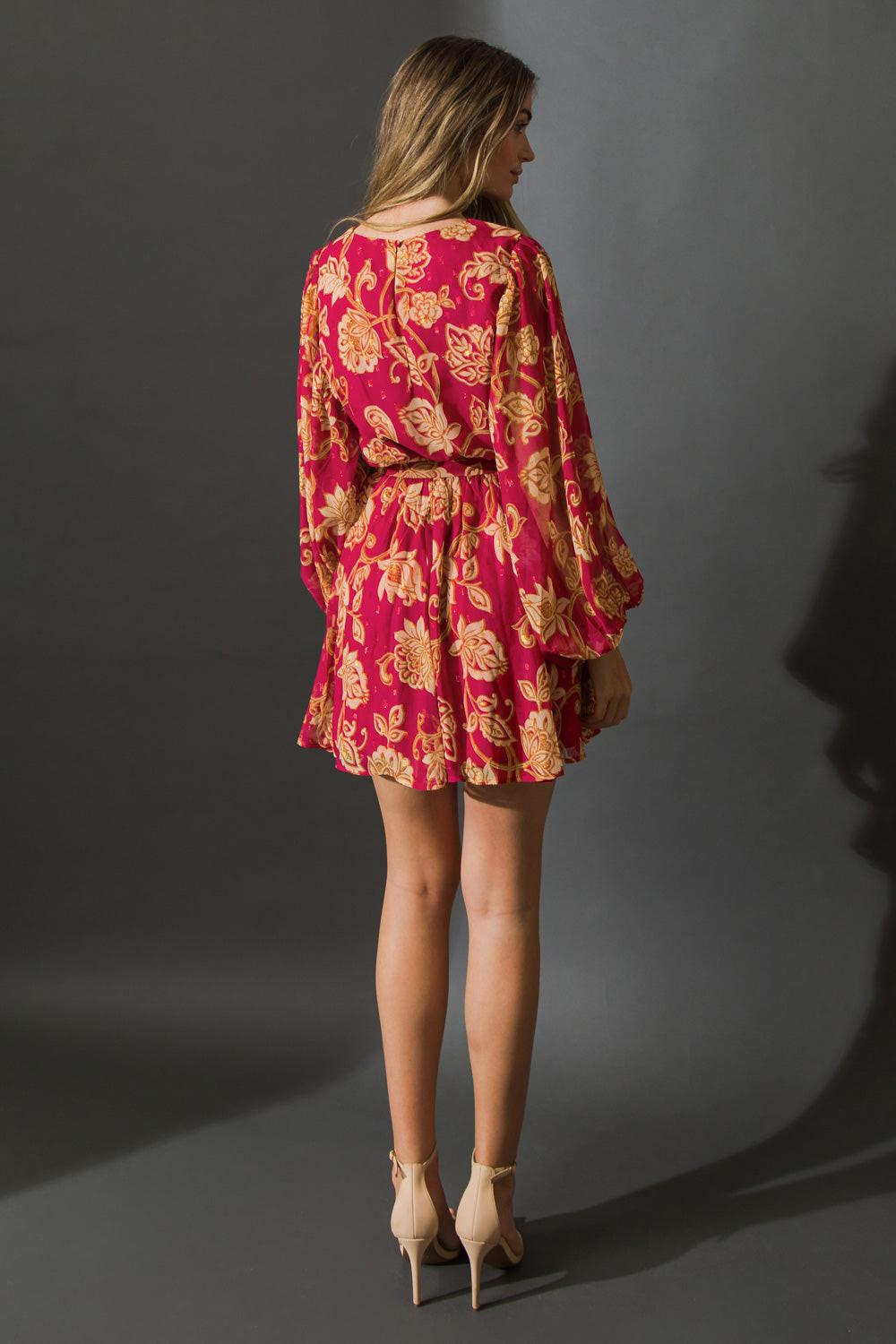 ONE THAT GOT AWAY WOVEN MINI DRESS.