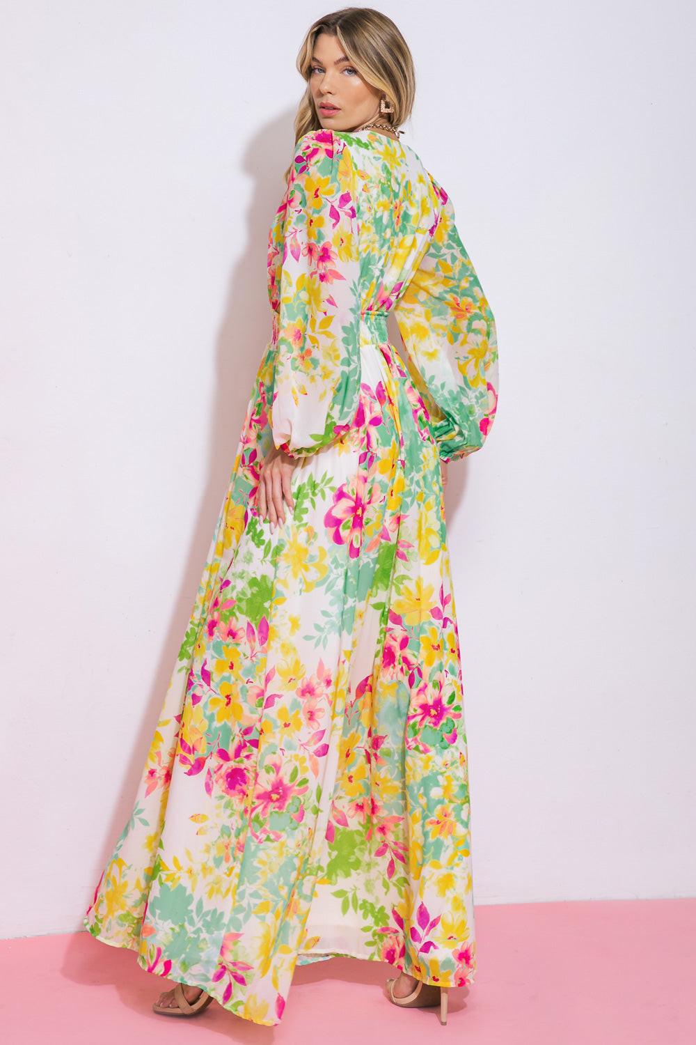 I AIN'T WORRIED WOVEN MAXI DRESS.