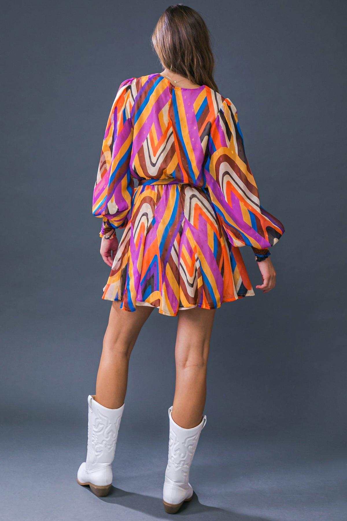 PALOMA PARTY WOVEN MINI DRESS.