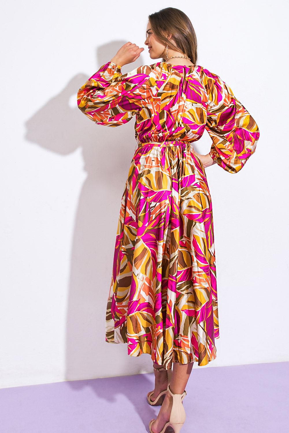 SEARCHING FOR THE ONE WOVEN MIDI DRESS.