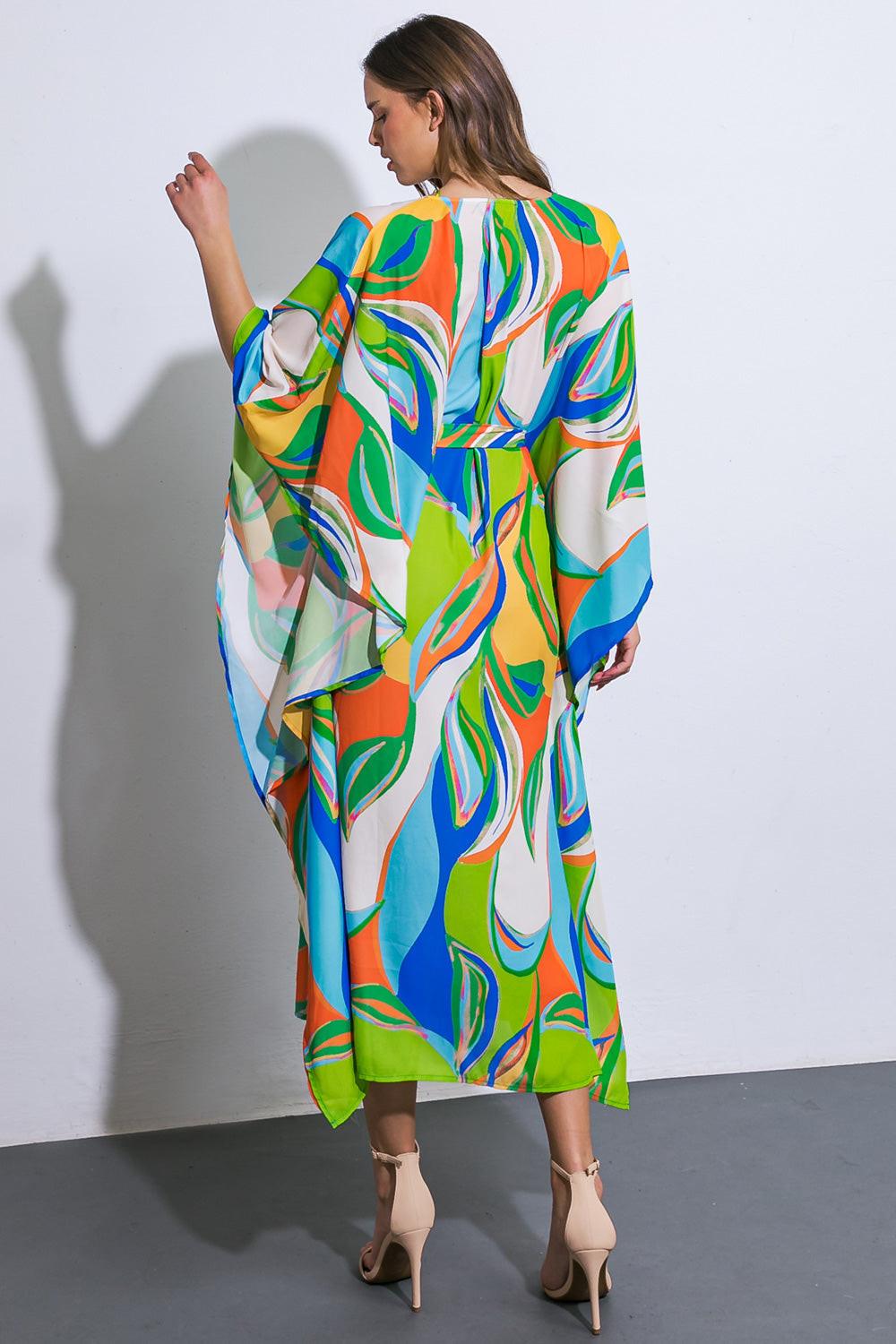 A BEAUTIFUL SIGHT WOVEN KAFTAN DRESS.