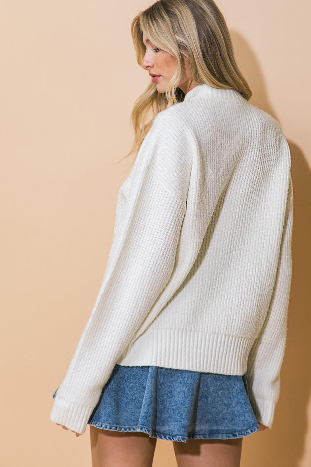 SIMPLE SOLUTIONS SWEATER TOP.