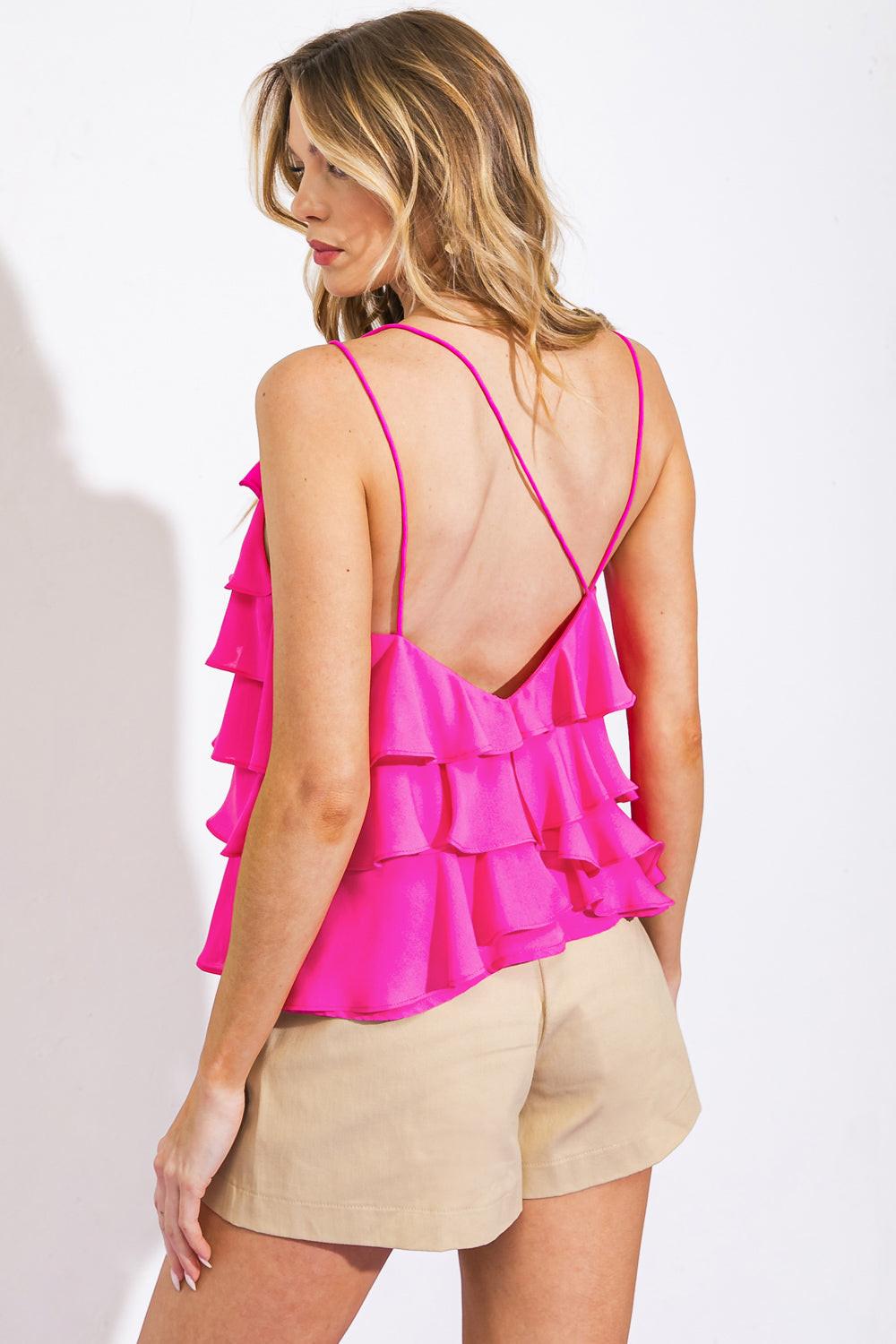 LAST IN THE WAVES WOVEN TOP.