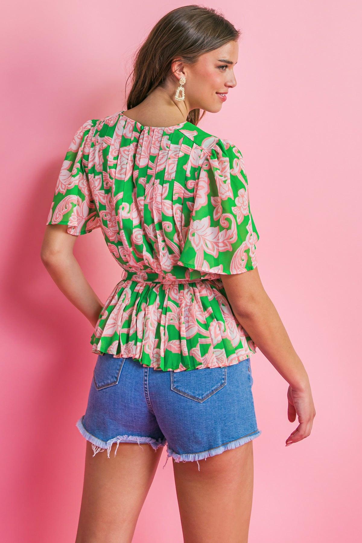 WITH YOU FOREVER WOVEN TOP.