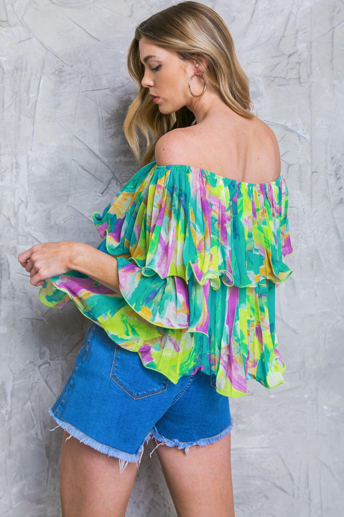 MAGNOLIA SANTA CATERINA WOVEN TOP.