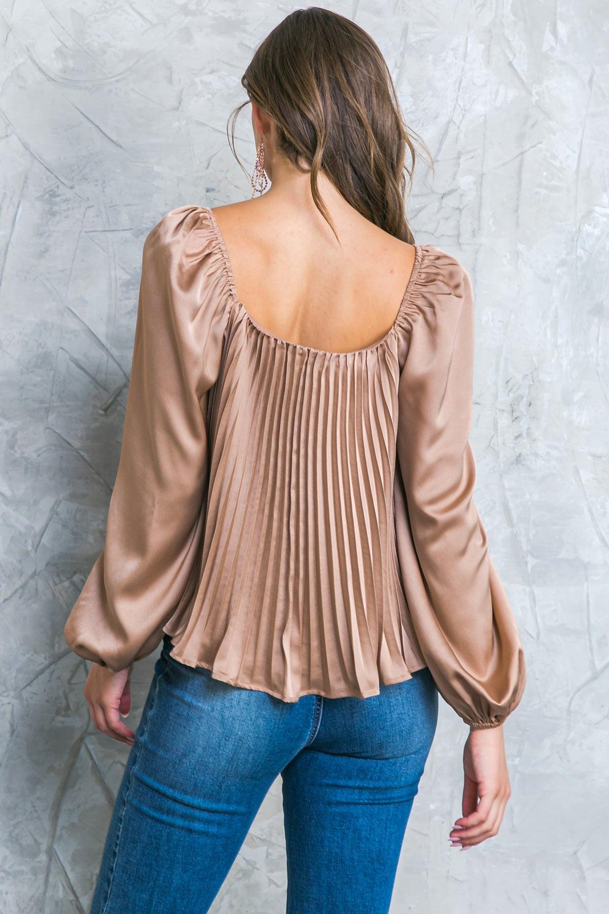 NO MORE DRAMA WOVEN TOP.