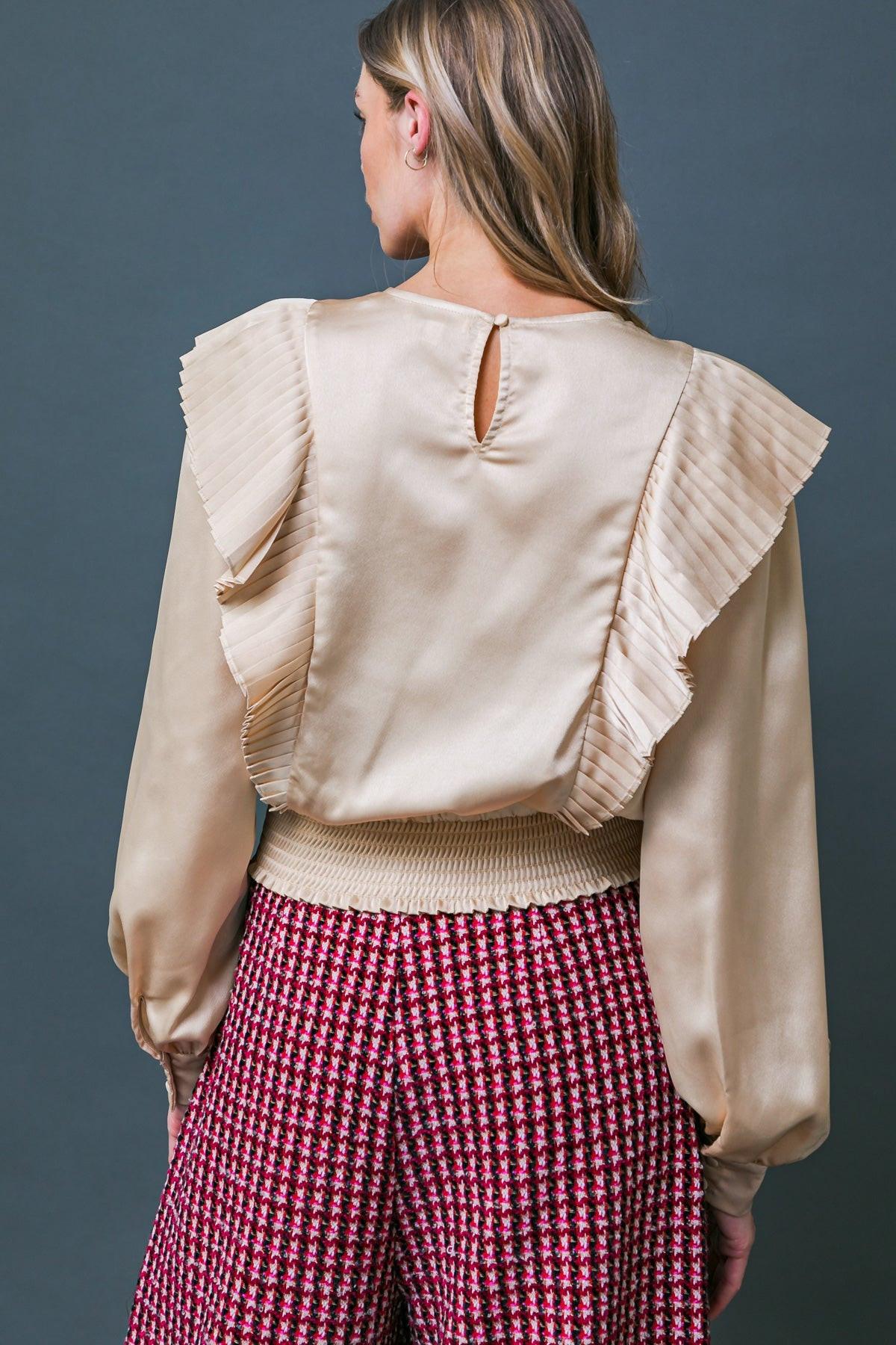 THINK OF ME WOVEN TOP.