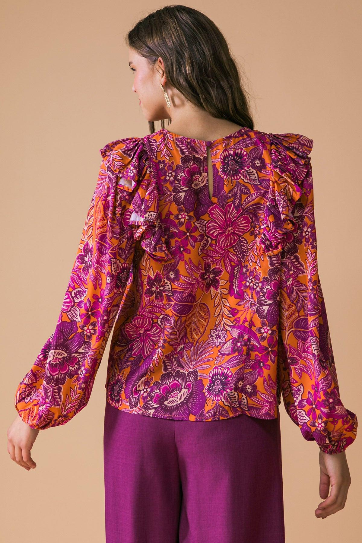 READY FOR WHAT'S NEXT WOVEN TOP.