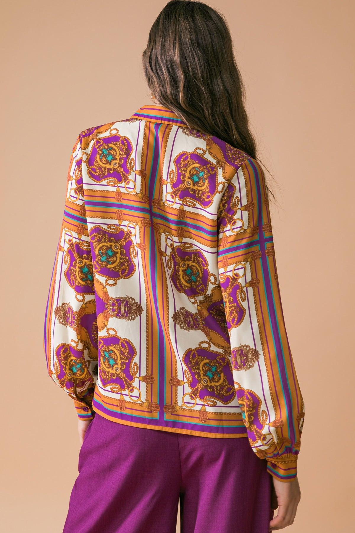 MAKE TODAY GREAT WOVEN TOP.