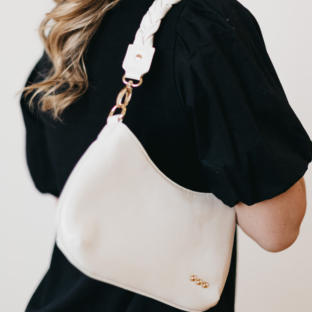 Brynlee Braided Vegan Leather Crossbody & Shoulder Bag
