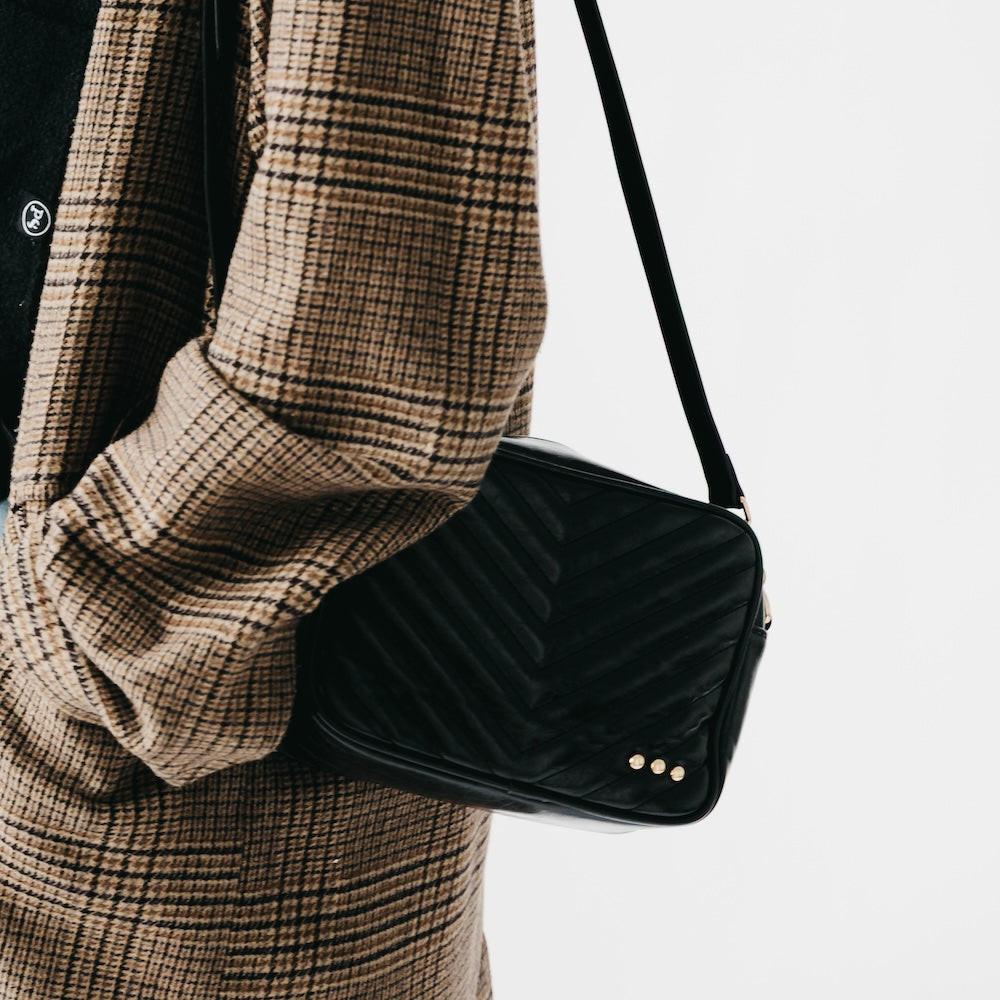 Coco Quilted Camera Crossbody Bag.