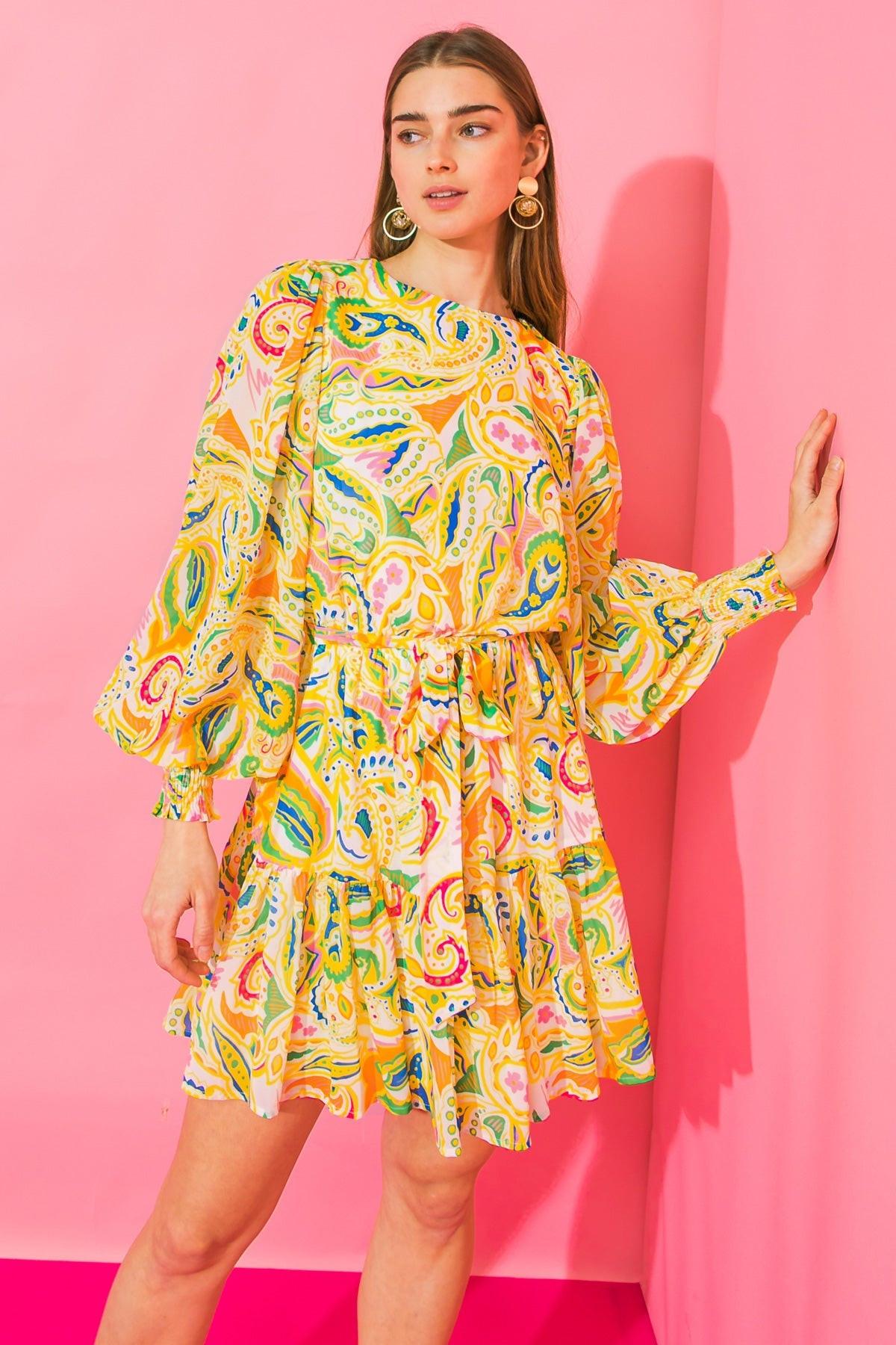 WISH FOR MORE WOVEN MINI DRESS.