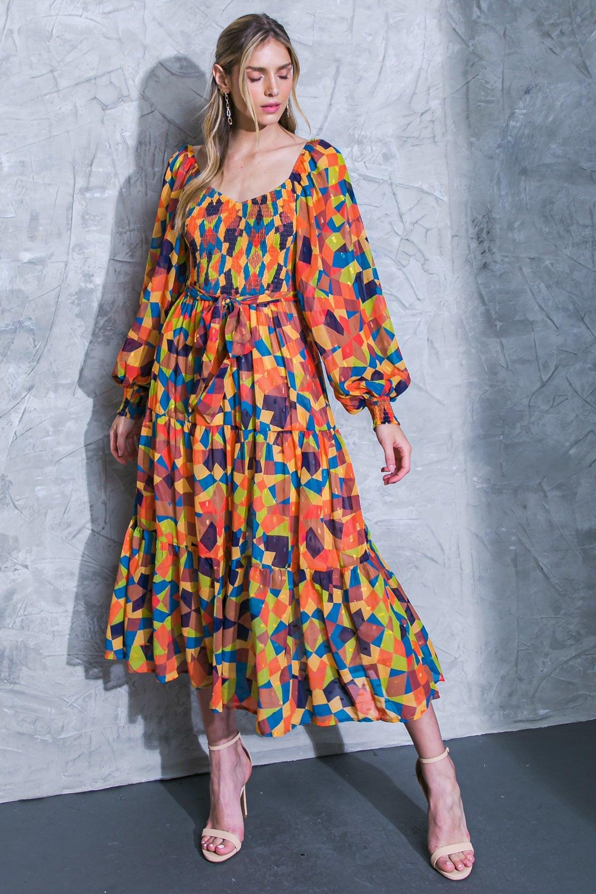 NOTHING WAS THE SAME WOVEN MIDI DRESS.
