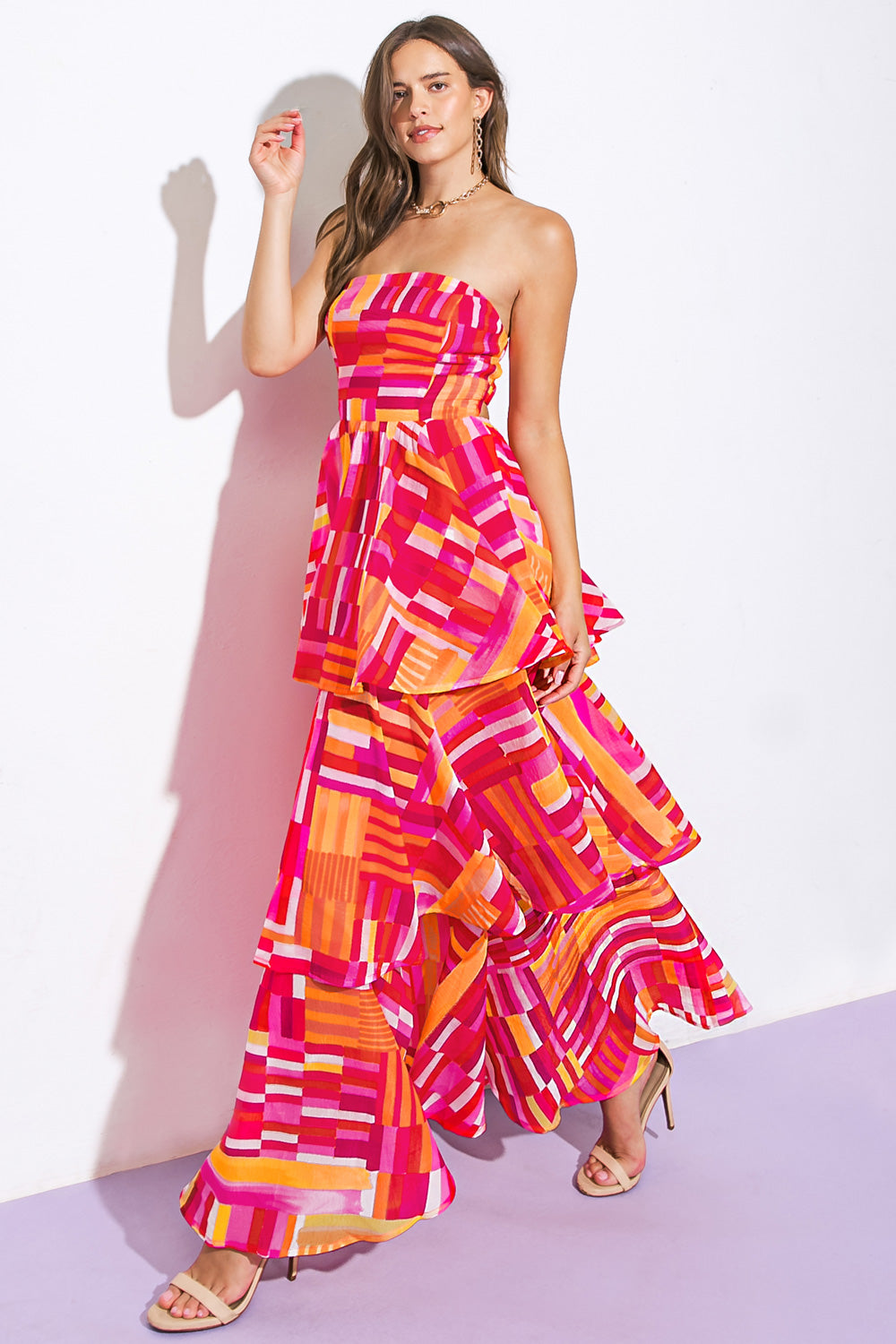 EVENING BREEZE WOVEN MAXI DRESS