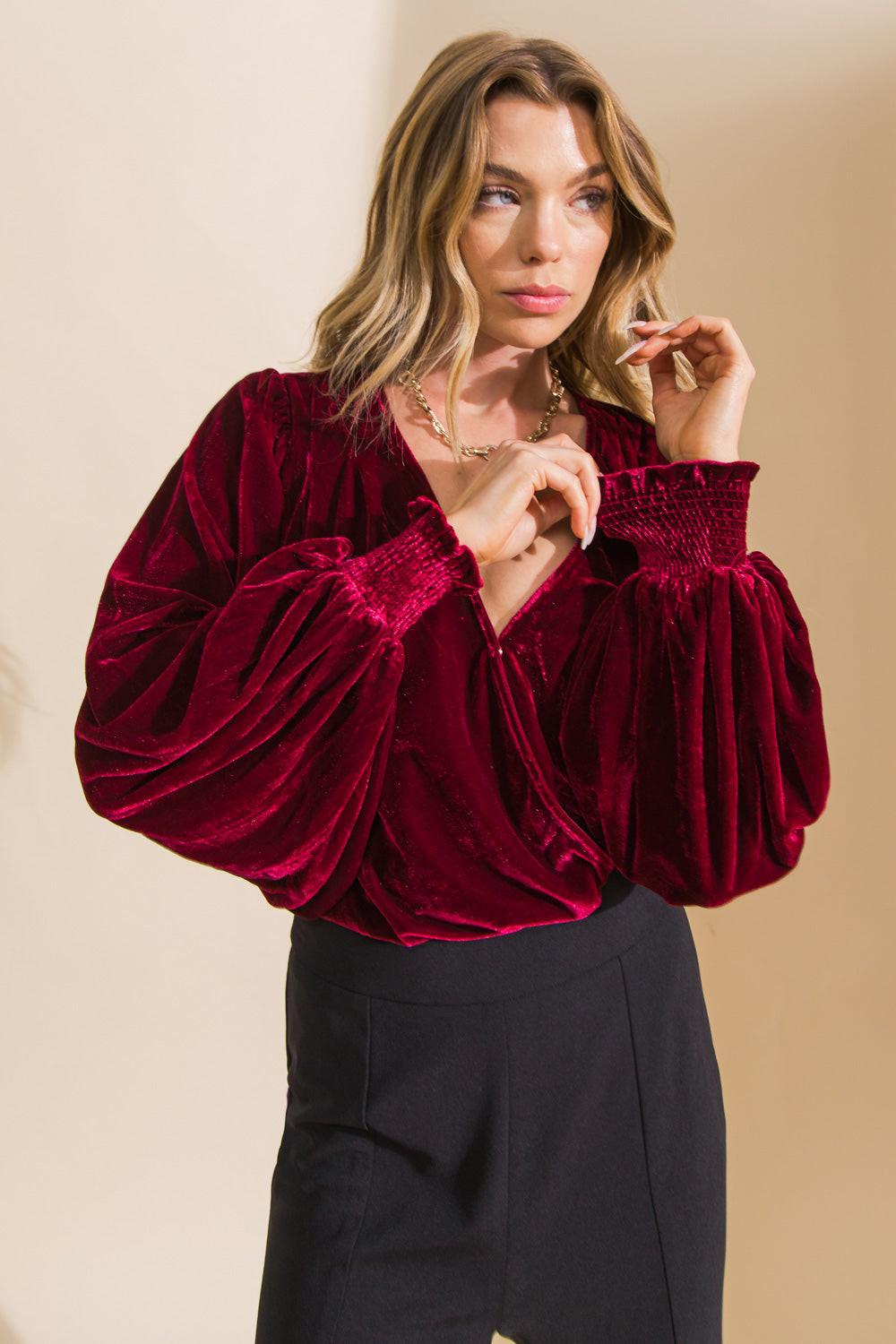 LIKE NO OTHER VELVET BODYSUIT.