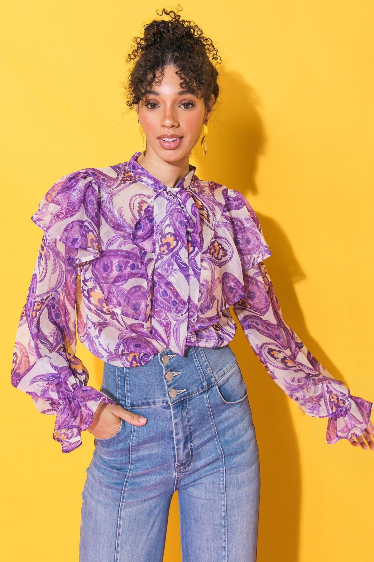 SWEETEST HELLO WOVEN TOP.