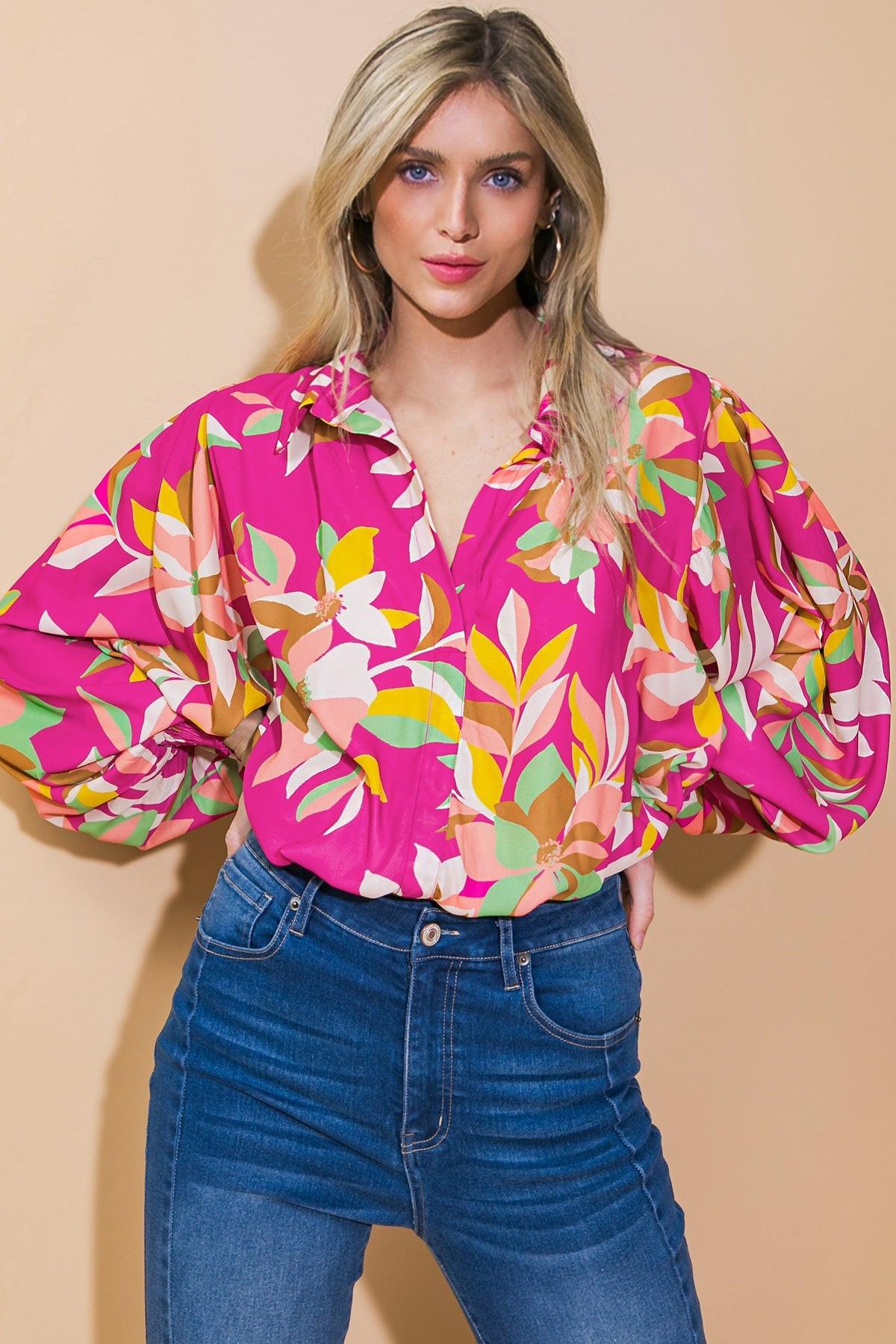 A CHILL MOMENT WOVEN TOP.