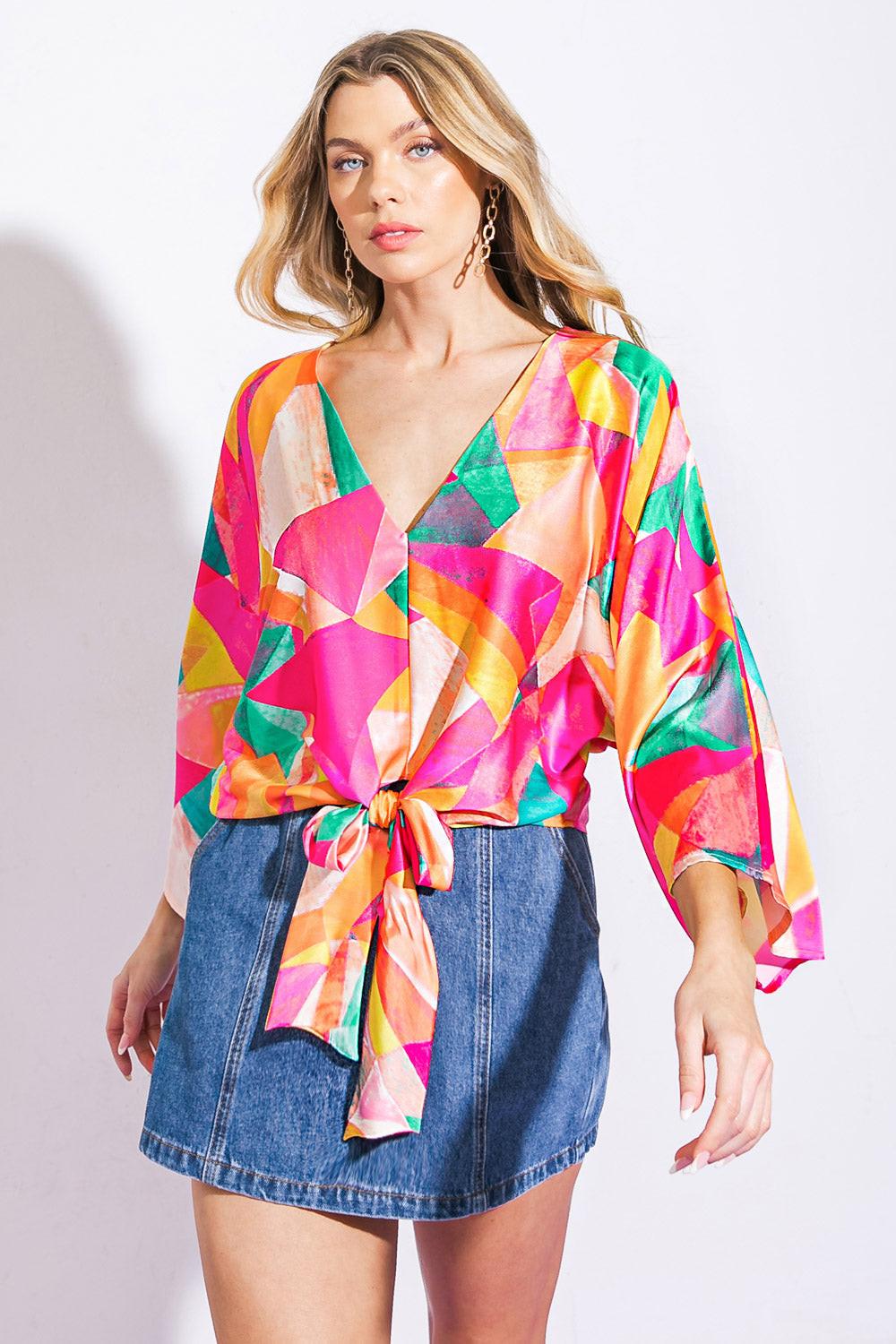 BE MINE FOREVER WOVEN TOP.