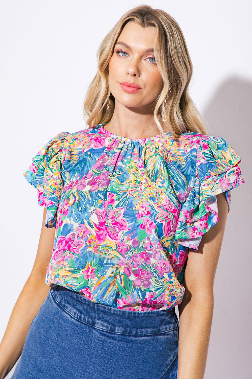 AWARE OF THIS WOVEN TOP.