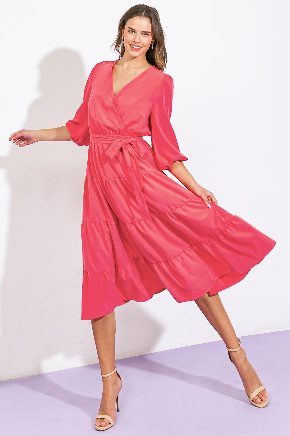 SECRET WHISPERS MIDI DRESS - Flying Tomato - DRESSES - A.Calin