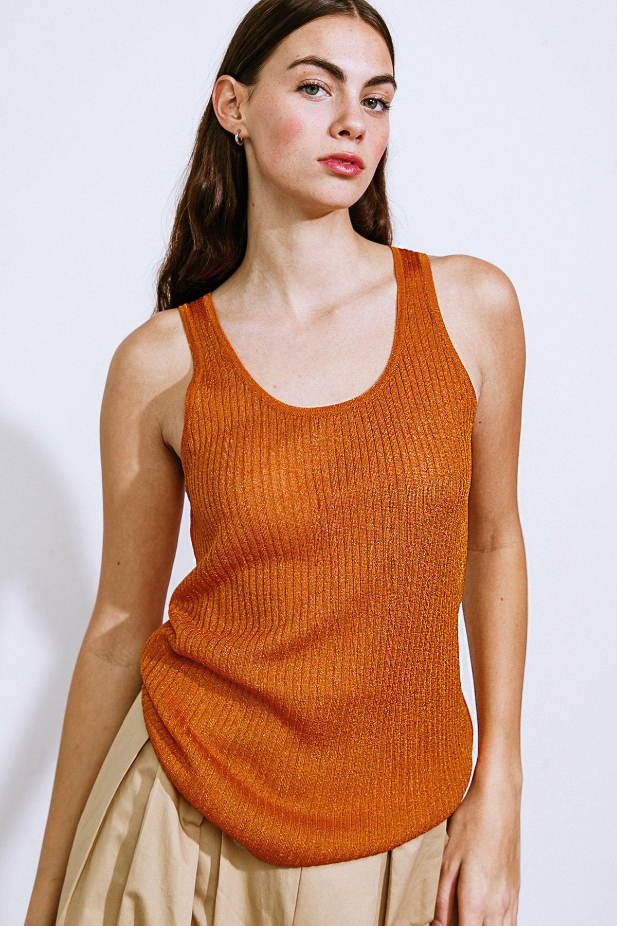 BLISSFUL LOVE WOVEN TANK TOP.