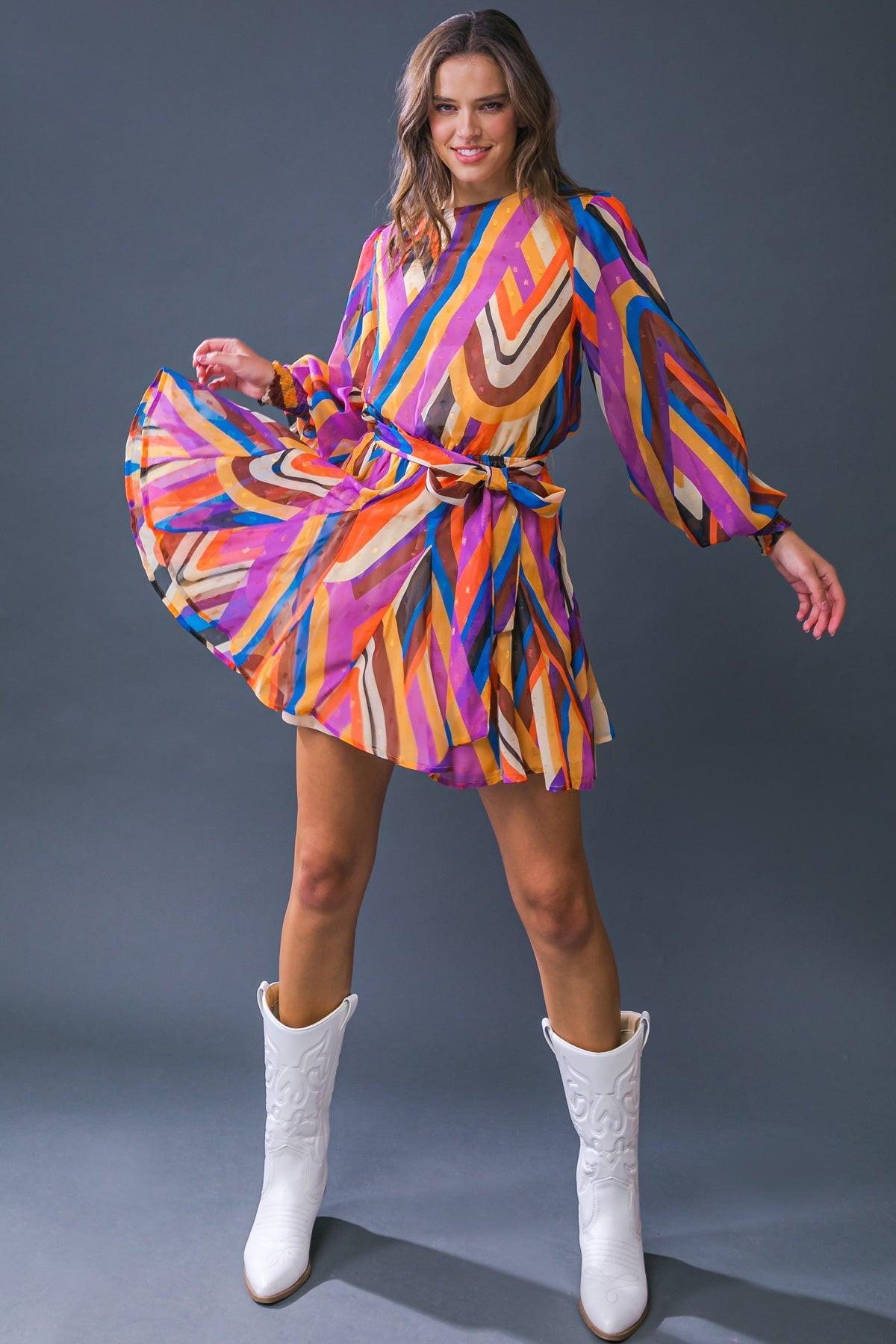 PALOMA PARTY WOVEN MINI DRESS.