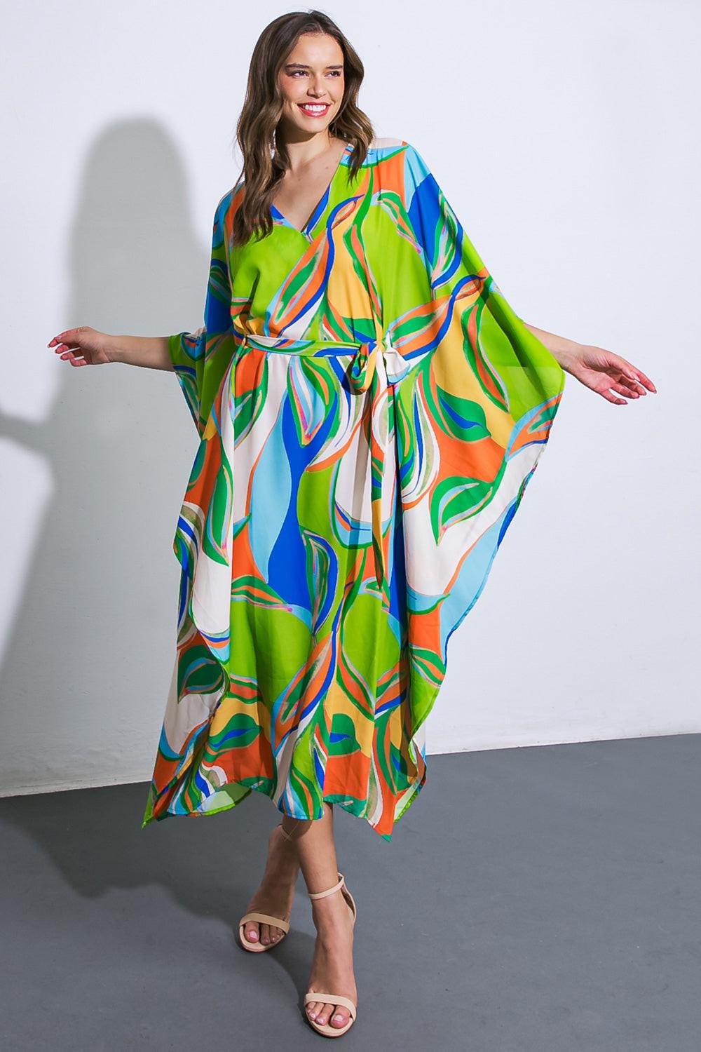 A BEAUTIFUL SIGHT WOVEN KAFTAN DRESS.
