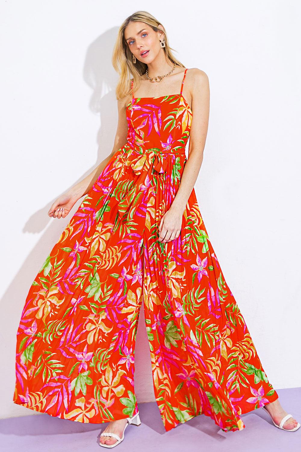 BLOSSOMING WITH JOY WOVEN JUMPSUIT.