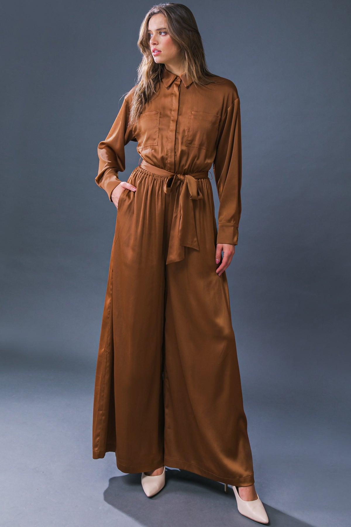 SIMPLY TRENDY WOVEN JUMPSUIT.