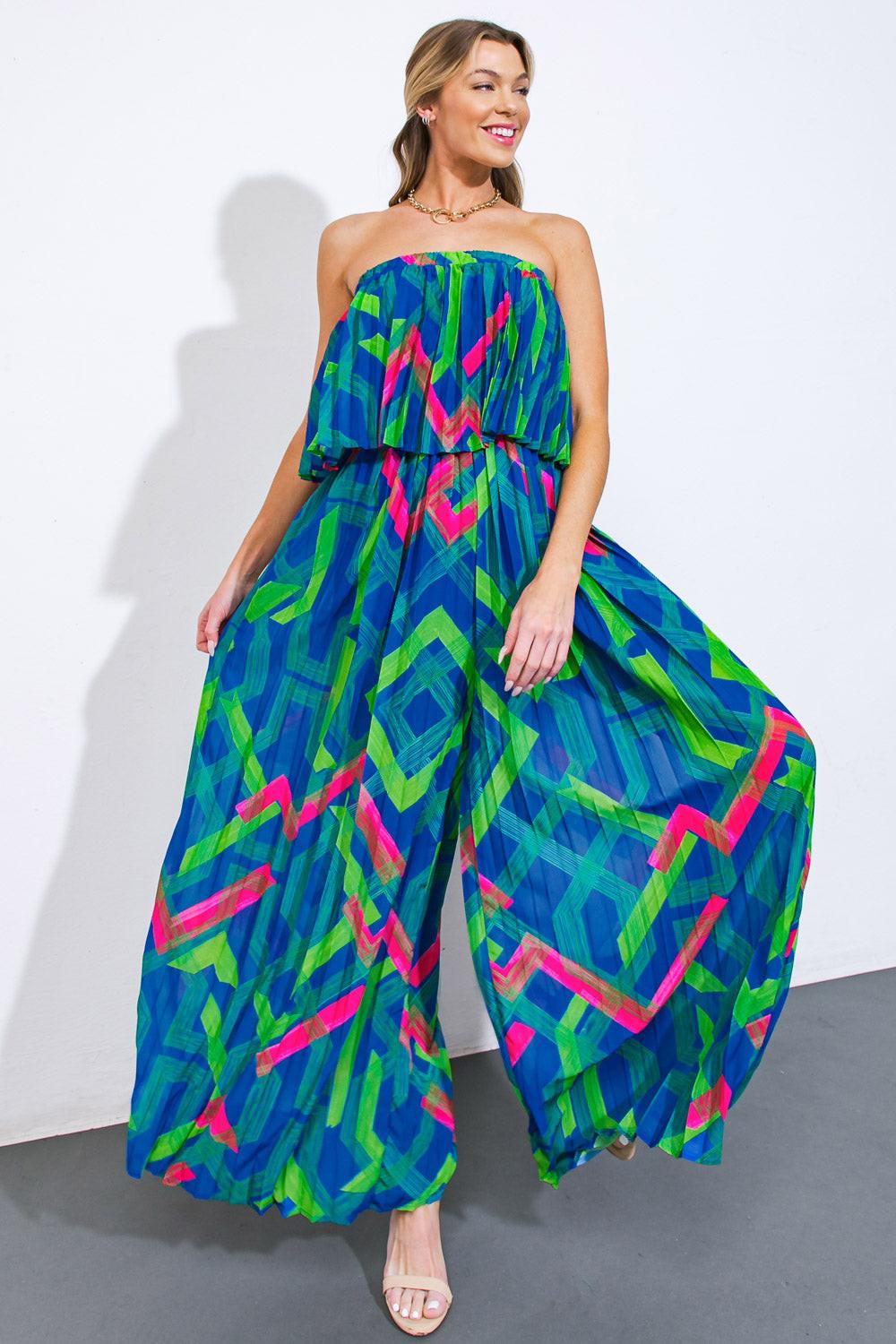 HAPPY WANDERER WOVEN JUMPSUIT.