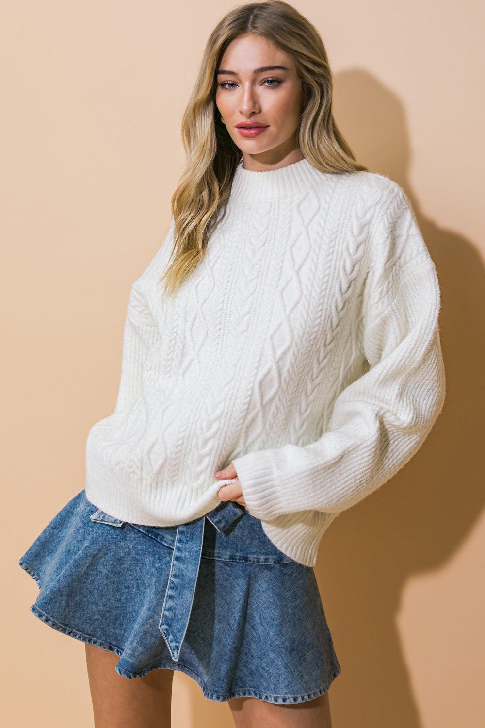 SIMPLE SOLUTIONS SWEATER TOP.
