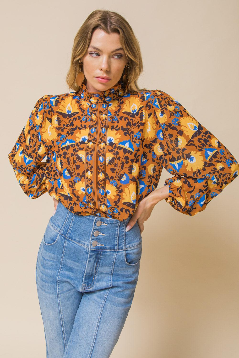 OVERTHINKING IT WOVEN TOP.