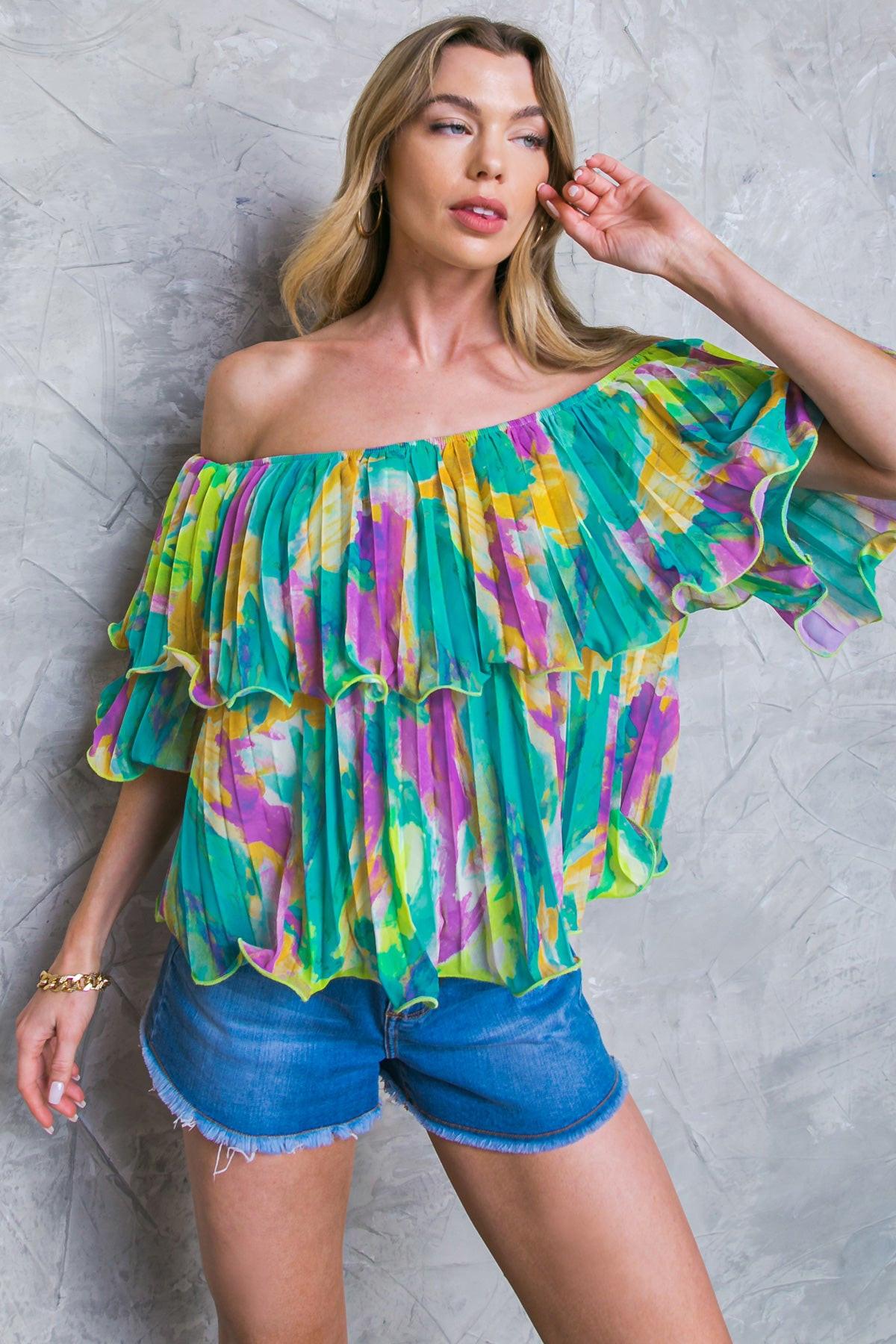 MAGNOLIA SANTA CATERINA WOVEN TOP.