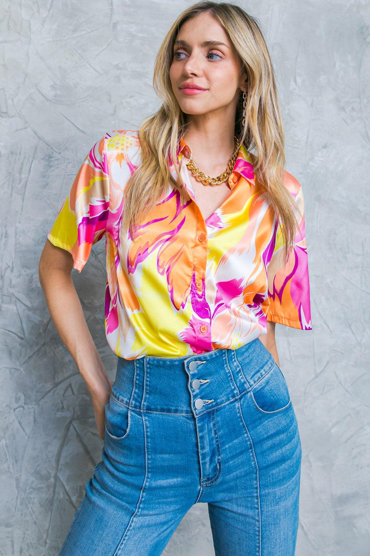 HELLO AROHA WOVEN TOP.