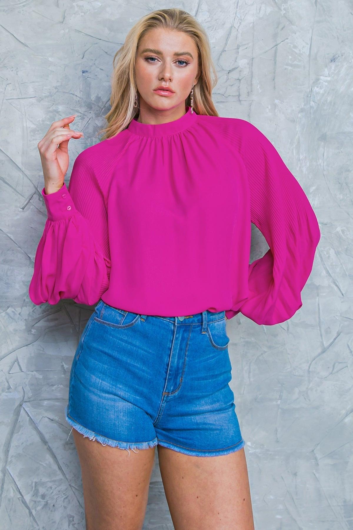 MAKE NO MISTAKES WOVEN TOP.