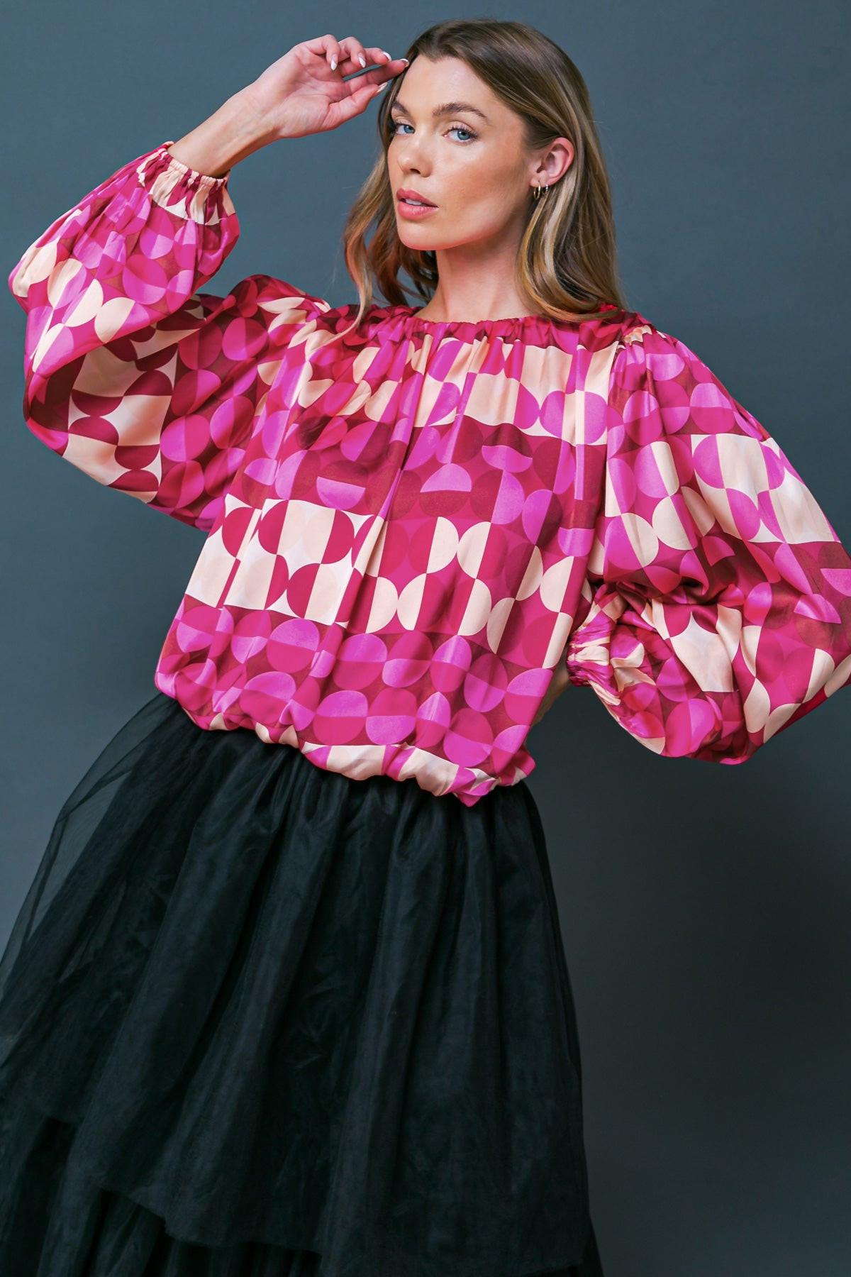 SAVOR THE SWEETNESS WOVEN TOP.