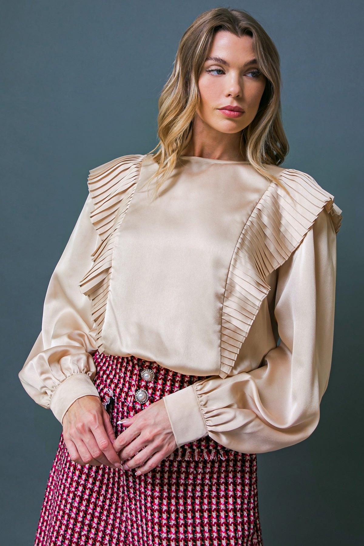 THINK OF ME WOVEN TOP.