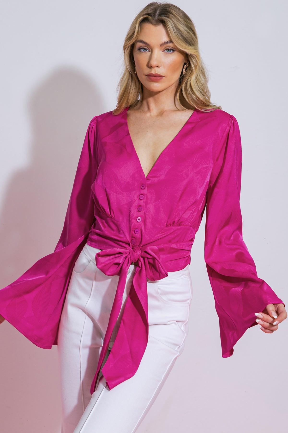 THE RIGHT ADDITION WOVEN TOP.