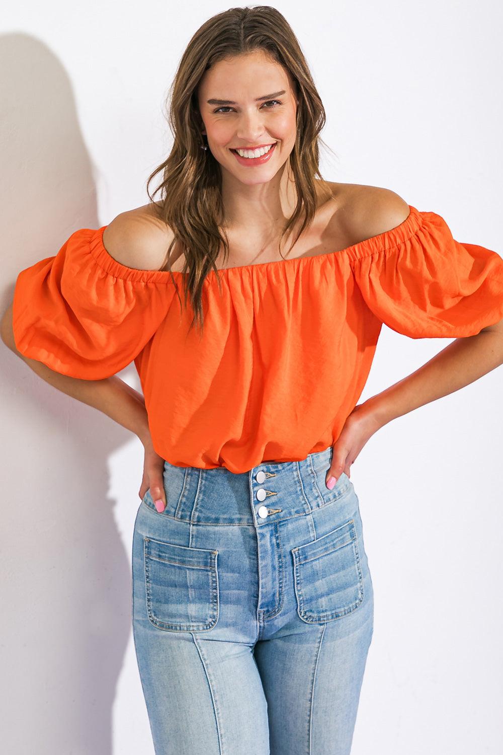 CALL TO ACTION WOVEN TOP.