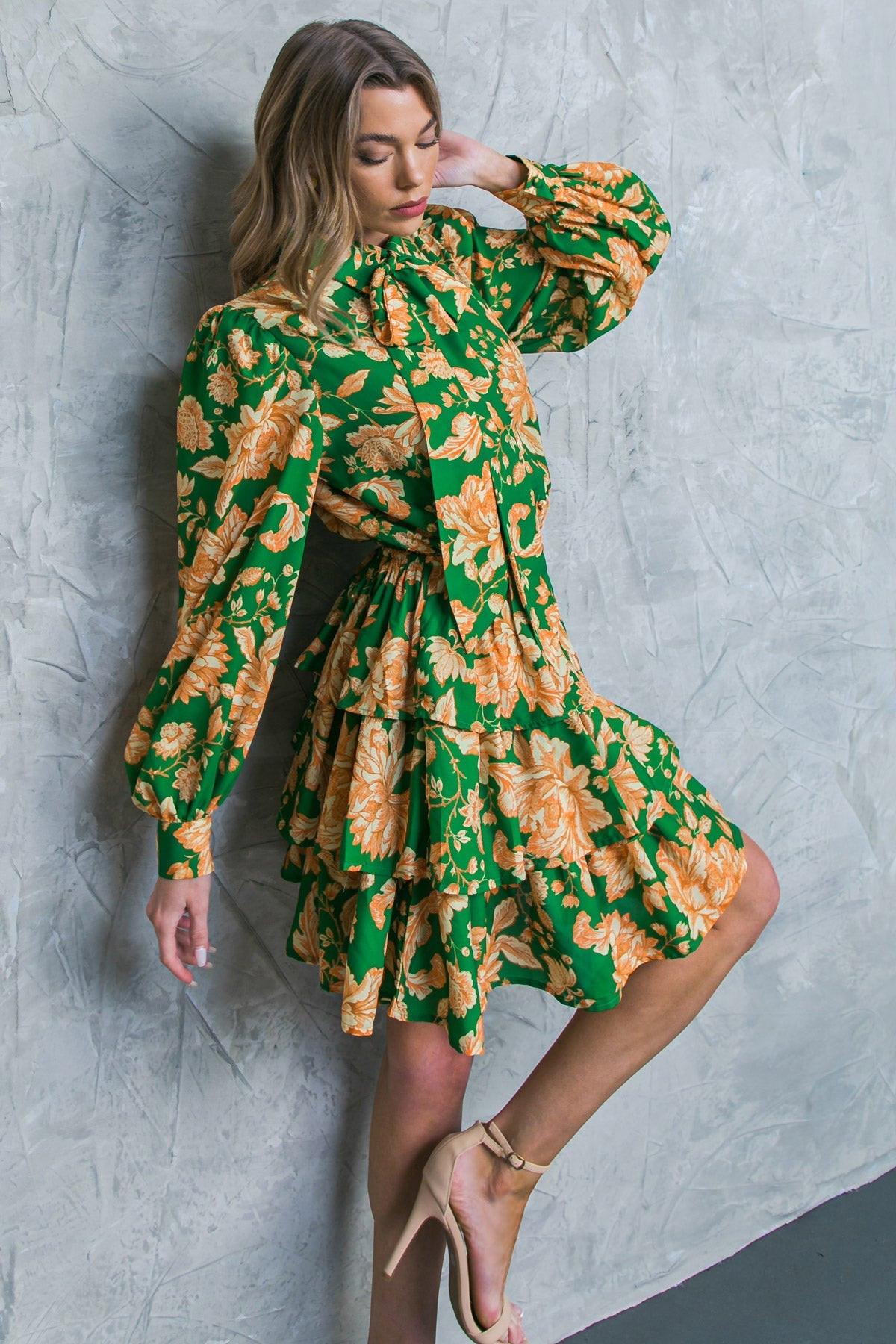 GIRL IN MINE WOVEN MINI DRESS.