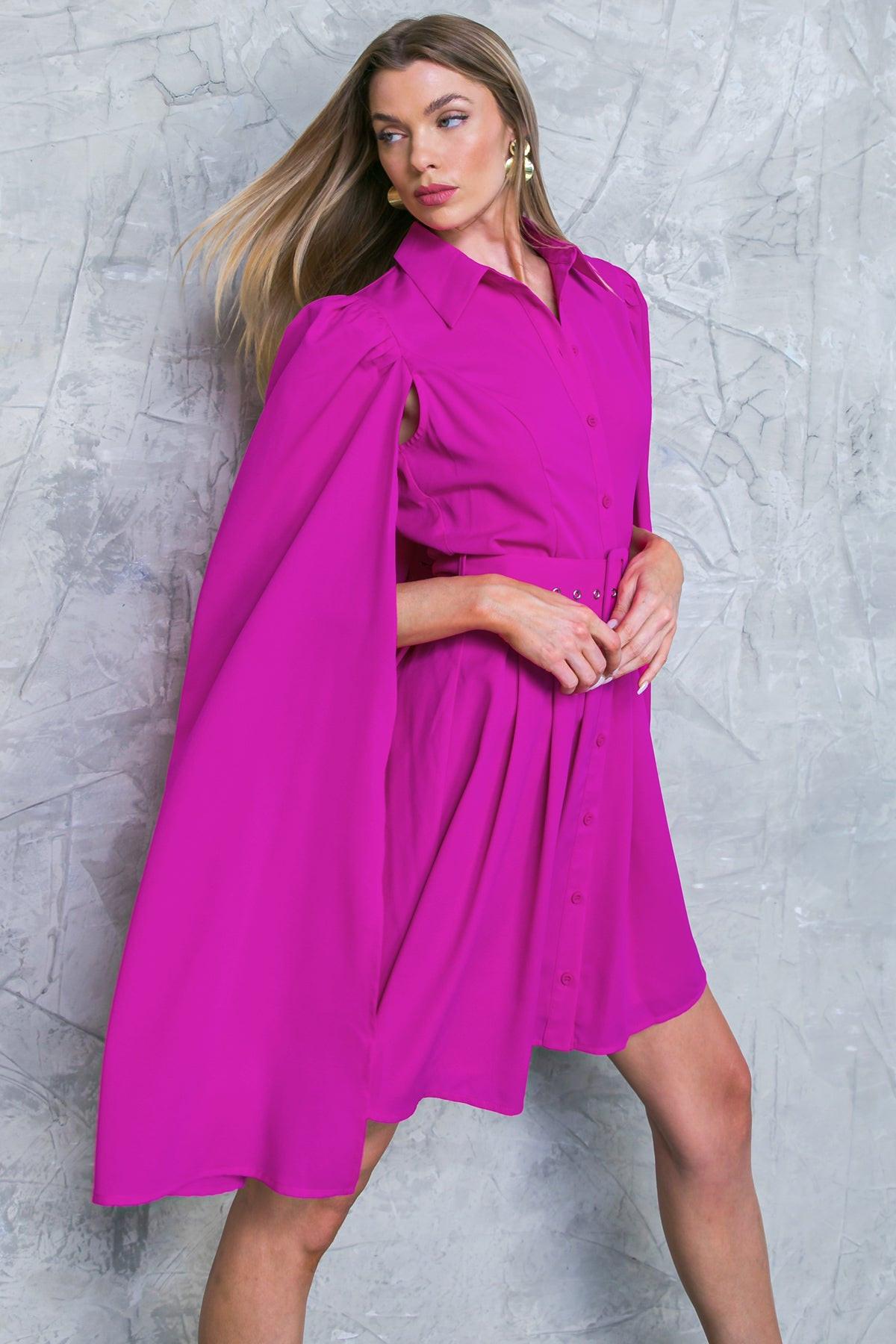 MY SECRET STYLE WOVEN MINI DRESS.