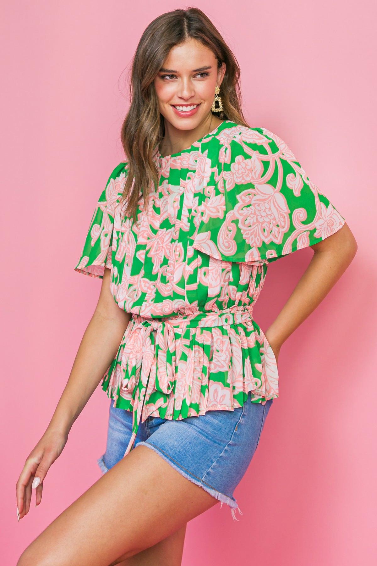 WITH YOU FOREVER WOVEN TOP.
