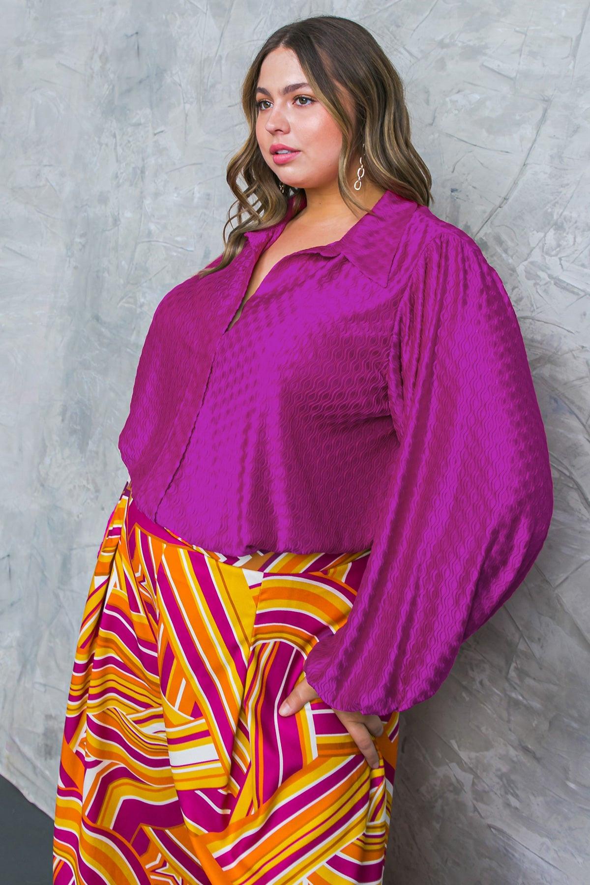 REGAL ROMANCE WOVEN TOP.