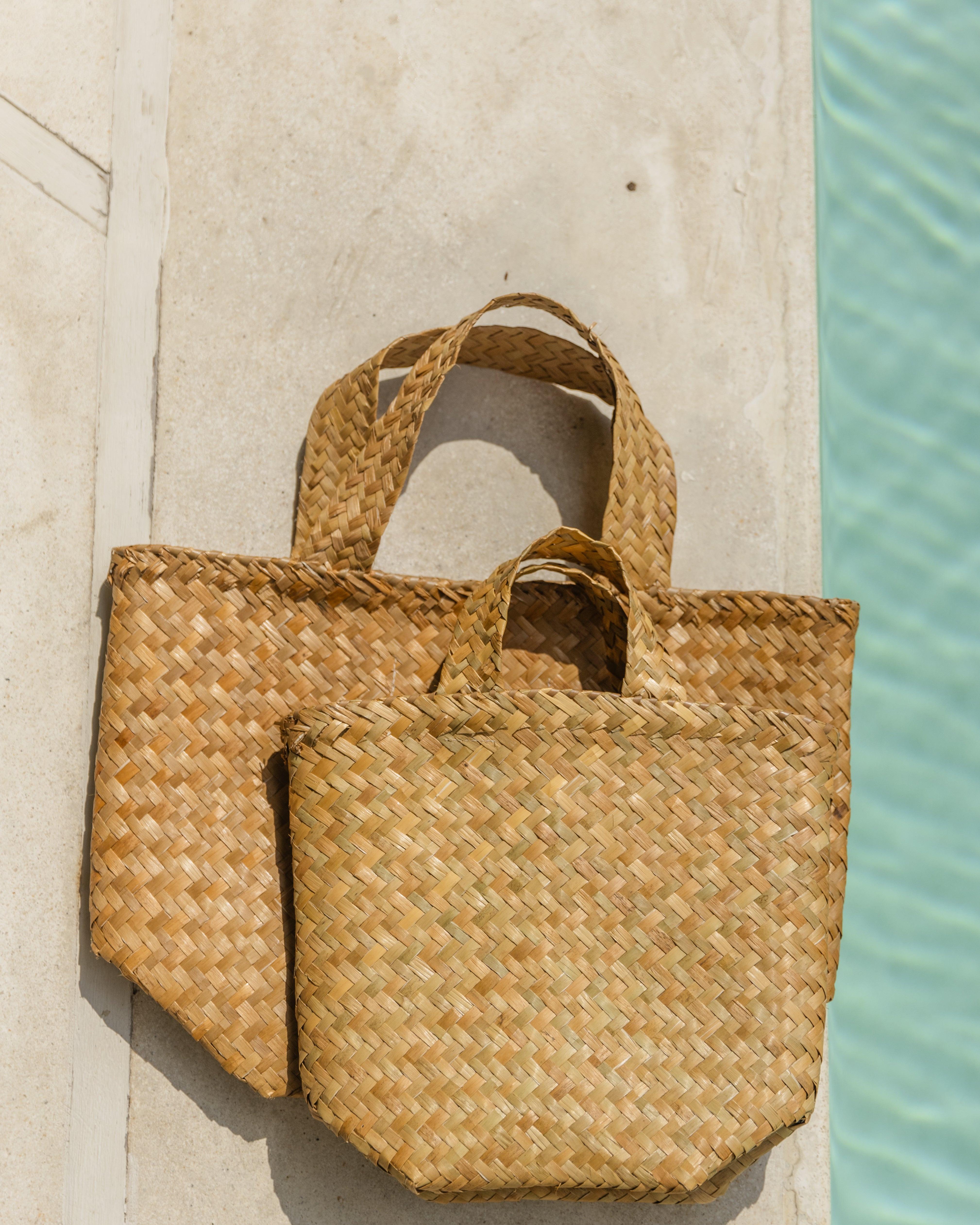 Isla Woven Handbag.